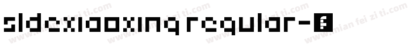sldexiaoxing regular字体转换